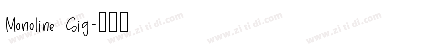 Monoline Sig字体转换